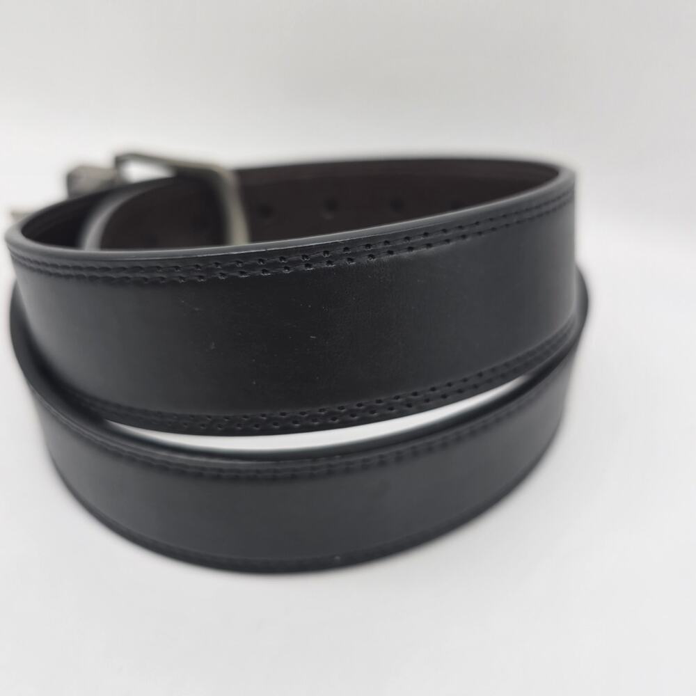 Dickies Genuine Leather Reversible Work Belt Adjustable Waist Brown/Black 34